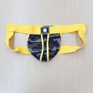 Gruff Yellow and Camo Jockstrap